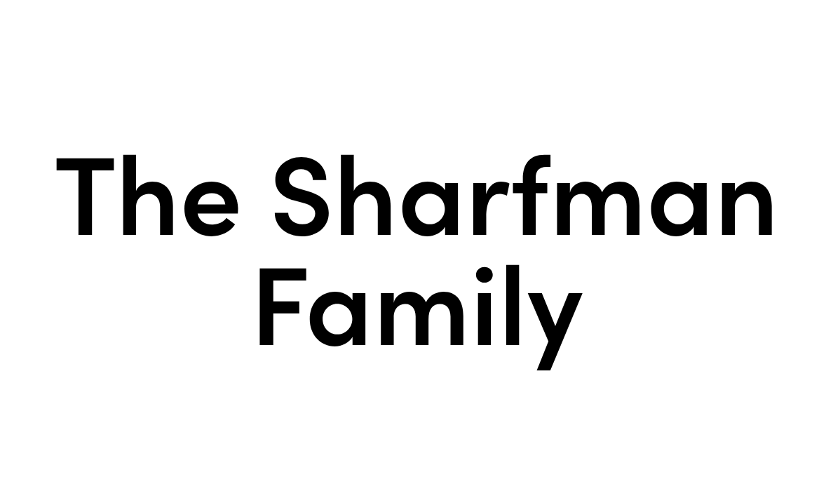 the sharfman family logo dash sponsor